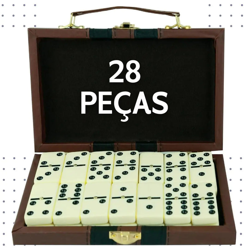 Domino De Osso Profissional 28 Peças