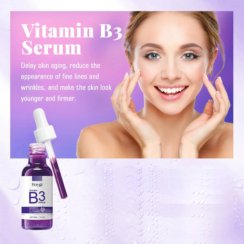 Vitamina B3 hidratante essência soro, clarear melanina pigmentação, desvanecer-se mancha escura, clareamento, poros, rejuvenescimento