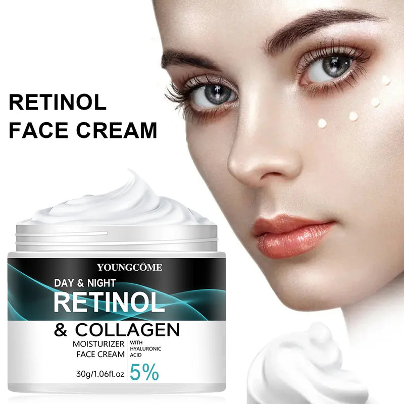 YOUNGCOME - creme do Retinol, promove a elasticidade da pele, brilho, nutrição e umidade para melhorar a textura da pele