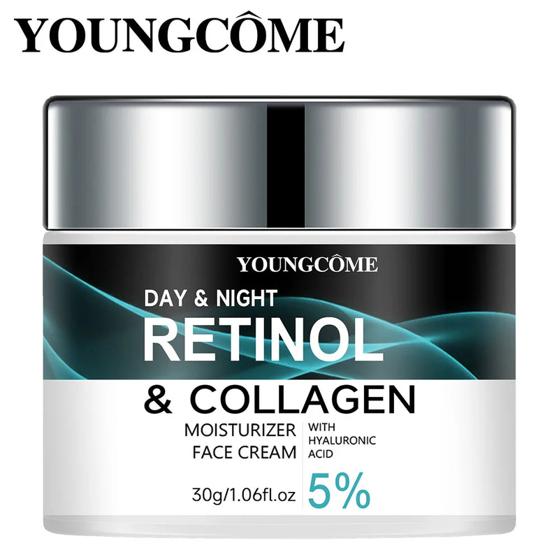 YOUNGCOME - creme do Retinol, promove a elasticidade da pele, brilho, nutrição e umidade para melhorar a textura da pele