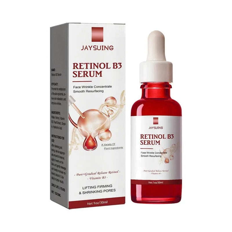 Sérum facial retinol B3, soro líquido de vitamina C para rosto, ácido hialurônico, hidratante, nutritivo.